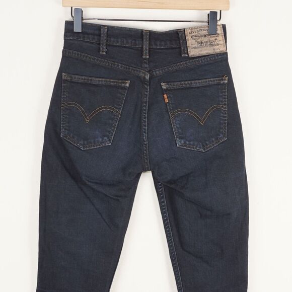Levis LVC Orange Tab 606 Super Slim Dark Wash Raw Hem Jeans Sz 26 - Picture 4 of 13